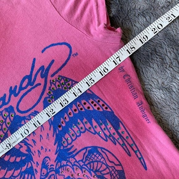 VTG Ed Hardy Battle Skull Airbrush Tee - Picture 9 of 10